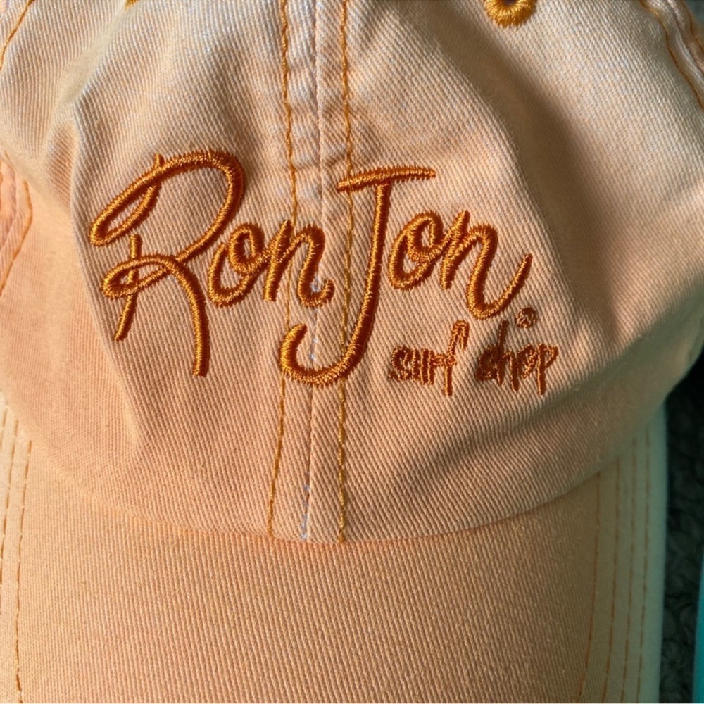 BUNDLE OF 2 🧢🏄🏻♀️ NWOT RON JON SURF SHOP BLUE & ORANGE COTTON BASEBALL CAP HATS - Picture 3 of 10